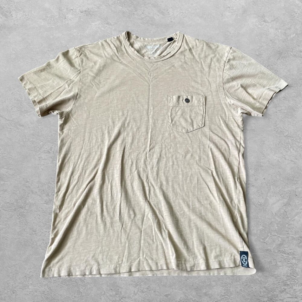 Todd Snyder Homespun Jersey Cotton Tee M Beige Minimalist Casual